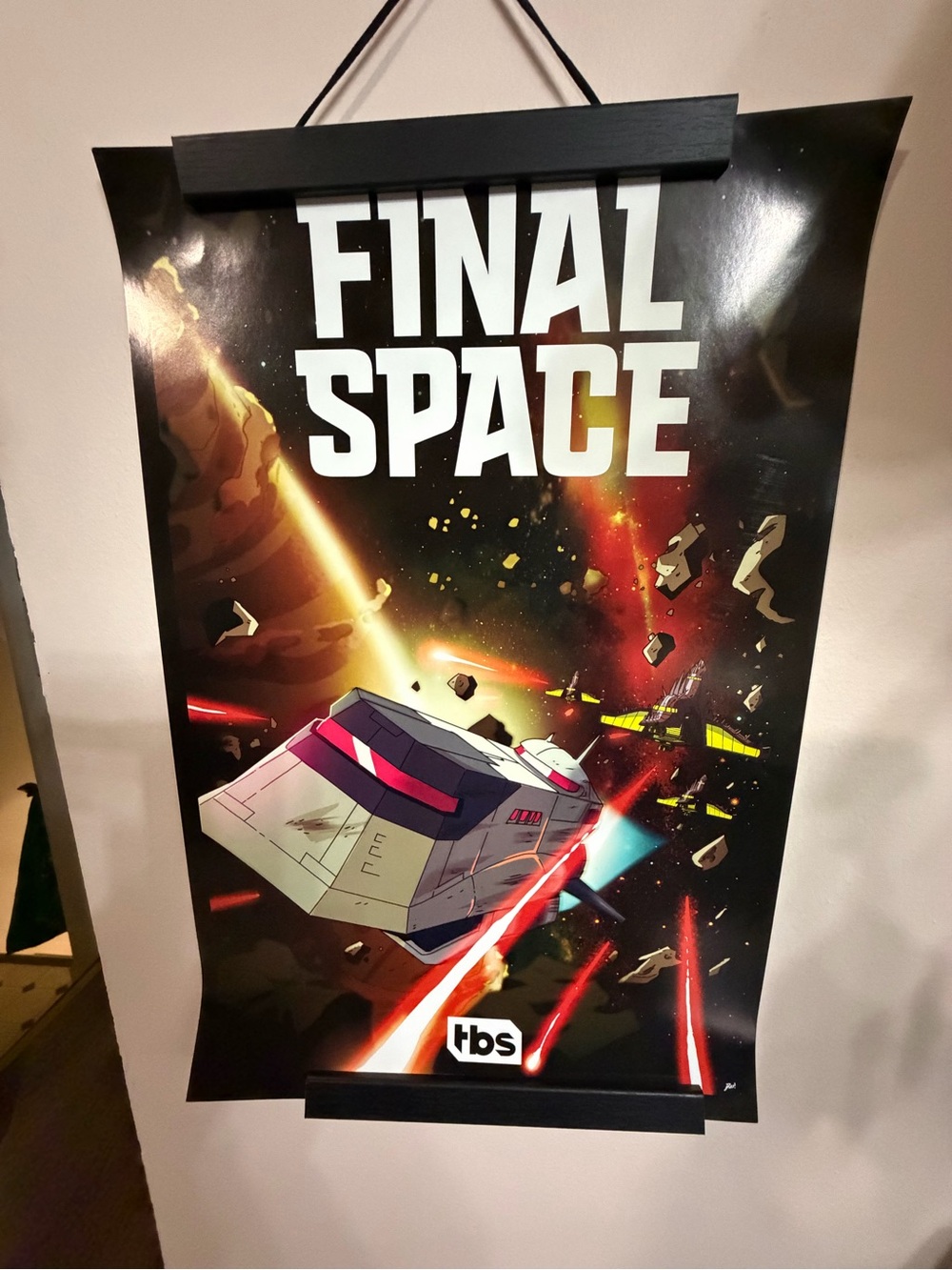 RARE TBS Galaxy One Lightfold Final Space Poster 17x11